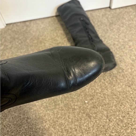 Sam Edelman Loren Black Leather Knee-High‎ Boots Size 6.5 - Picture 10 of 12